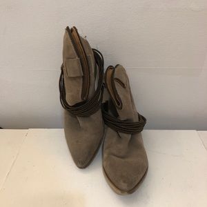 Matiko Tan Suede Ankle Boot